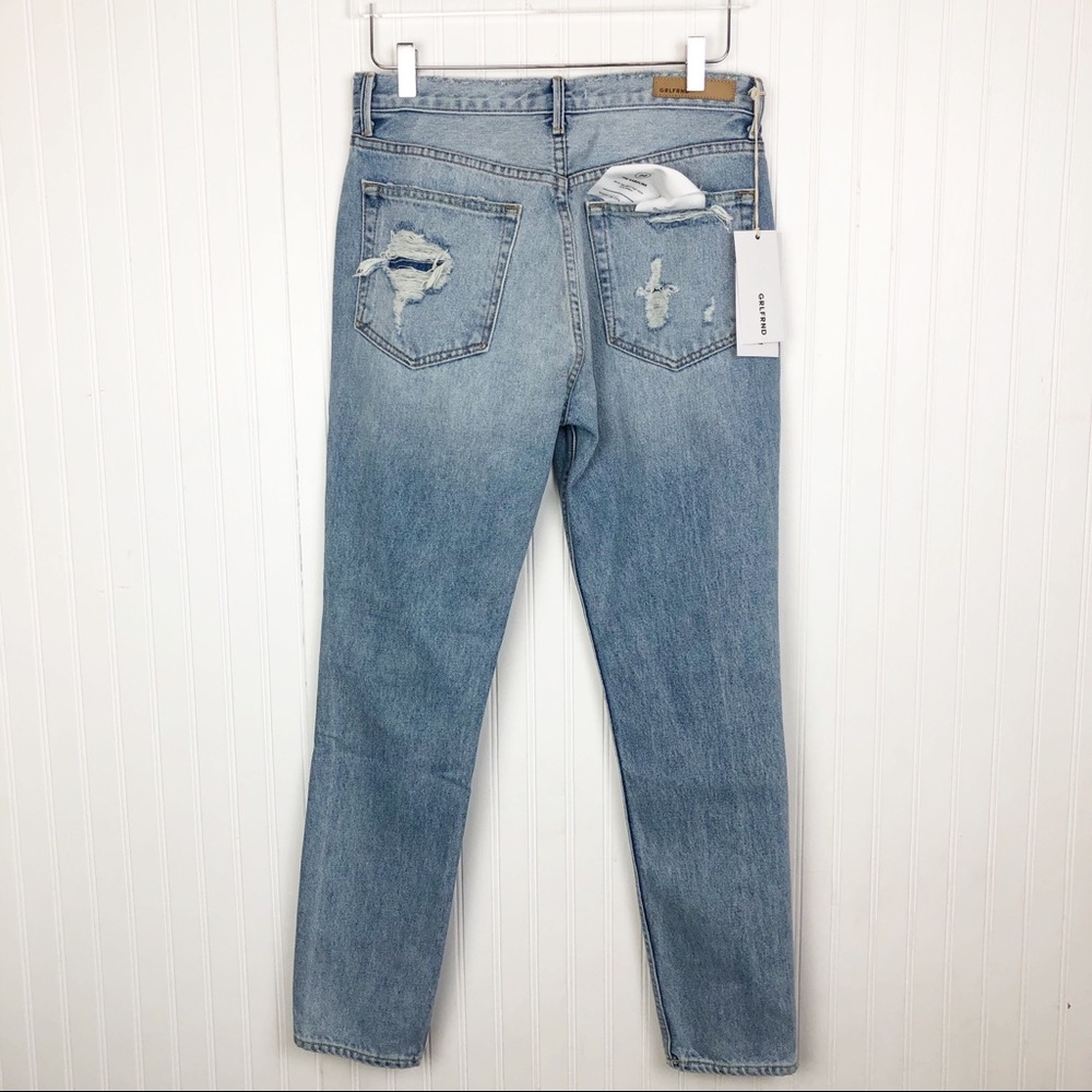 GRLFRND Karolina Hi Waisted Distressed Jeans - Picture 4 of 8